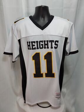 Headgear Classics XL White Travis Kelce #11 Heights HS Football Jersey #M172